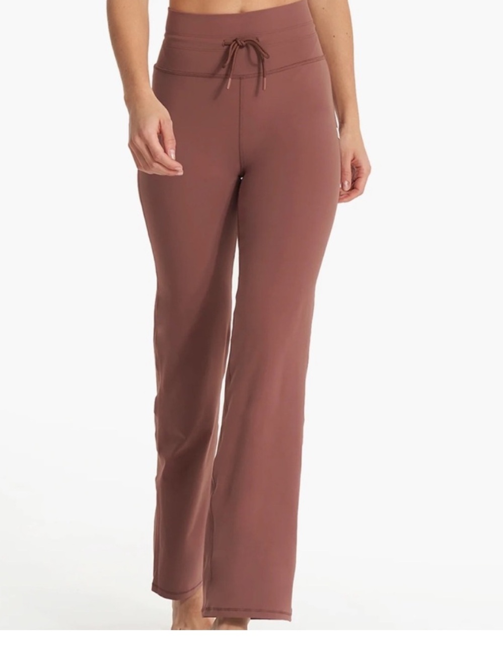 Vuori Brown Wide-Leg Drawstring Leggings